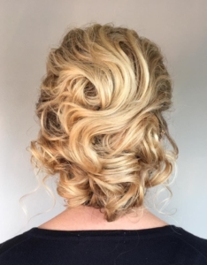 Wedding updo formal style for bridal hair